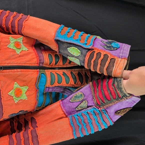 Patchwork Colorful Jacket. EUC - Picture 4 of 4